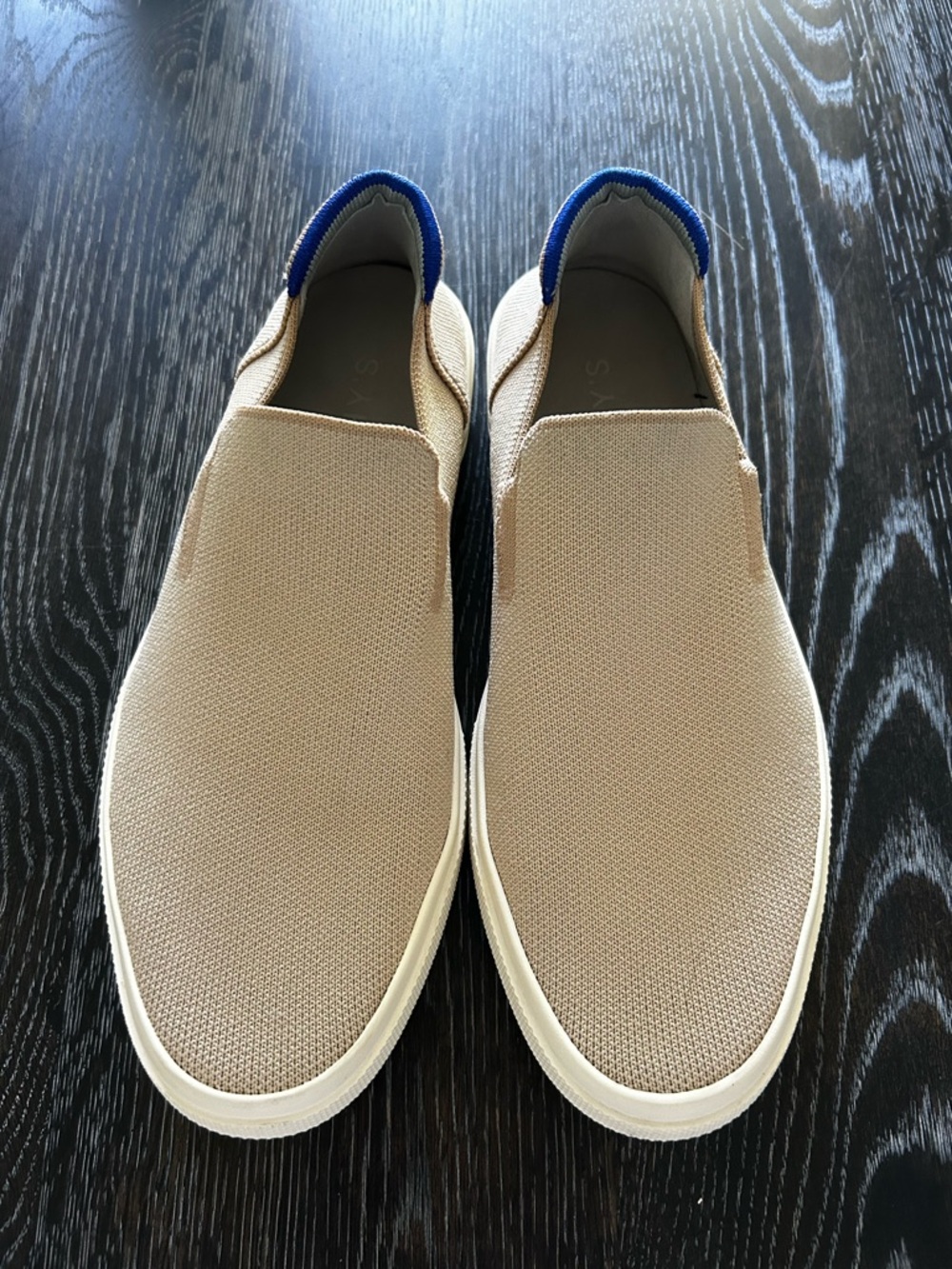 Rothy’s The Original Slip On City Sneakers size 9.5 Wheat Beige Knit Loafers